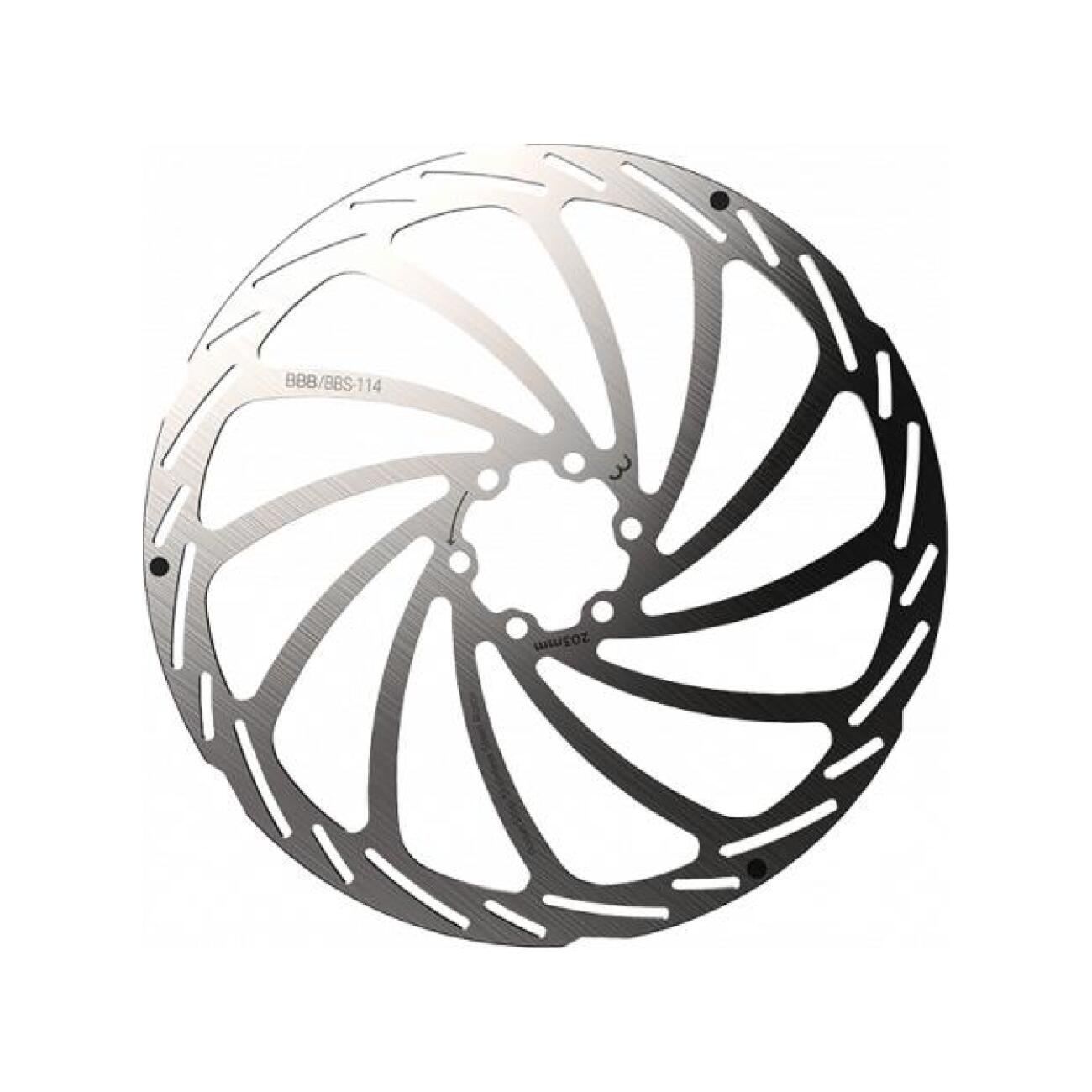 BBB brzdový kotúč - POWERSTOP 203 mm - strieborná