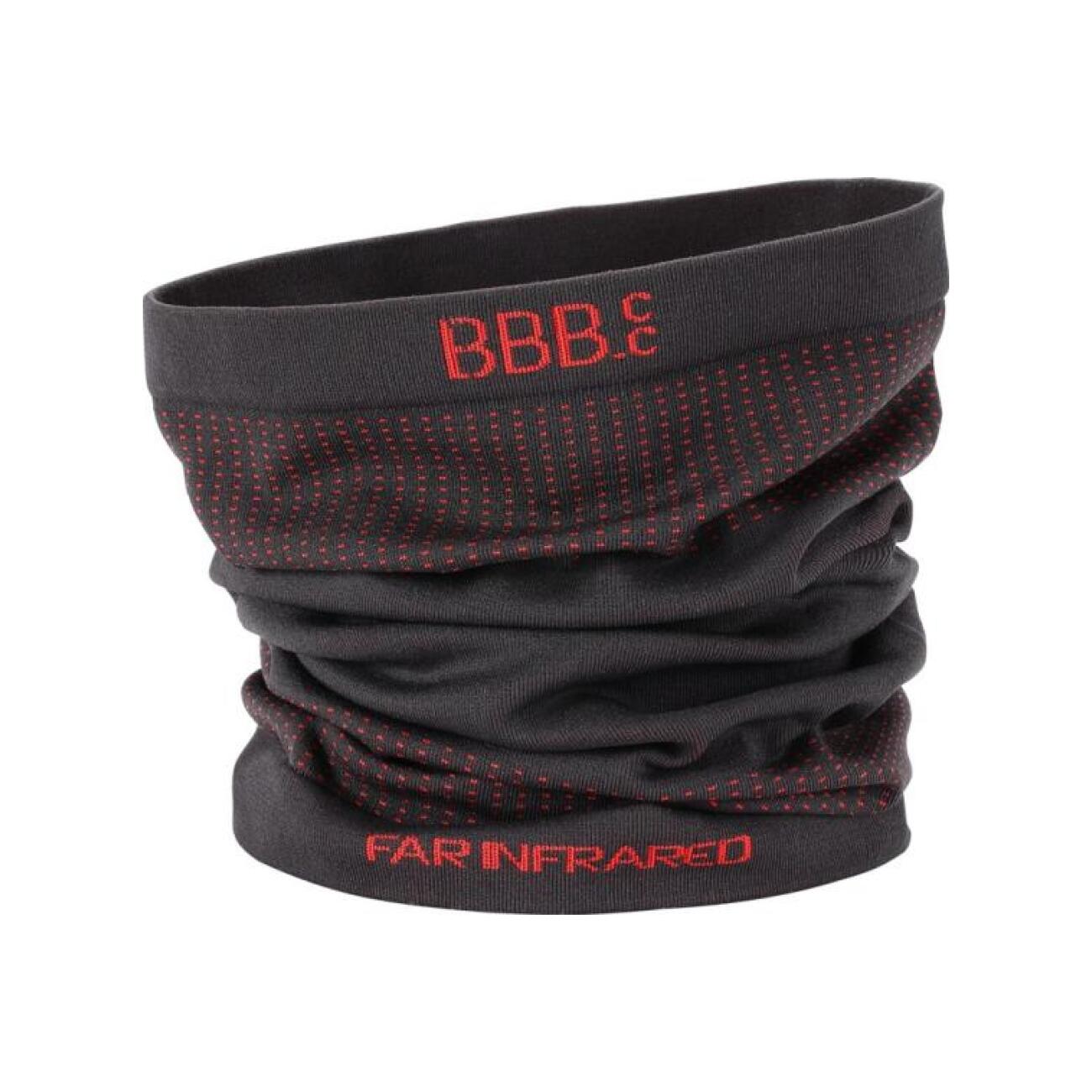 BBB Cyklistický nákrčník - NECKWARMER - červená/čierna