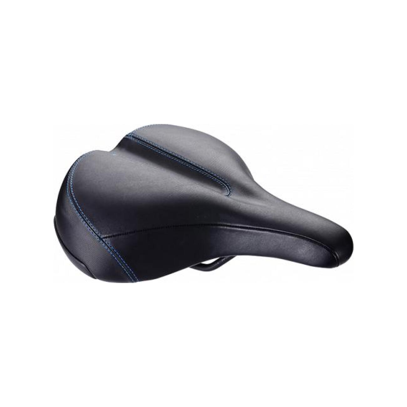 BBB sedlo - COMFORTPLUS RELAXED LEATHER 205MM - čierna