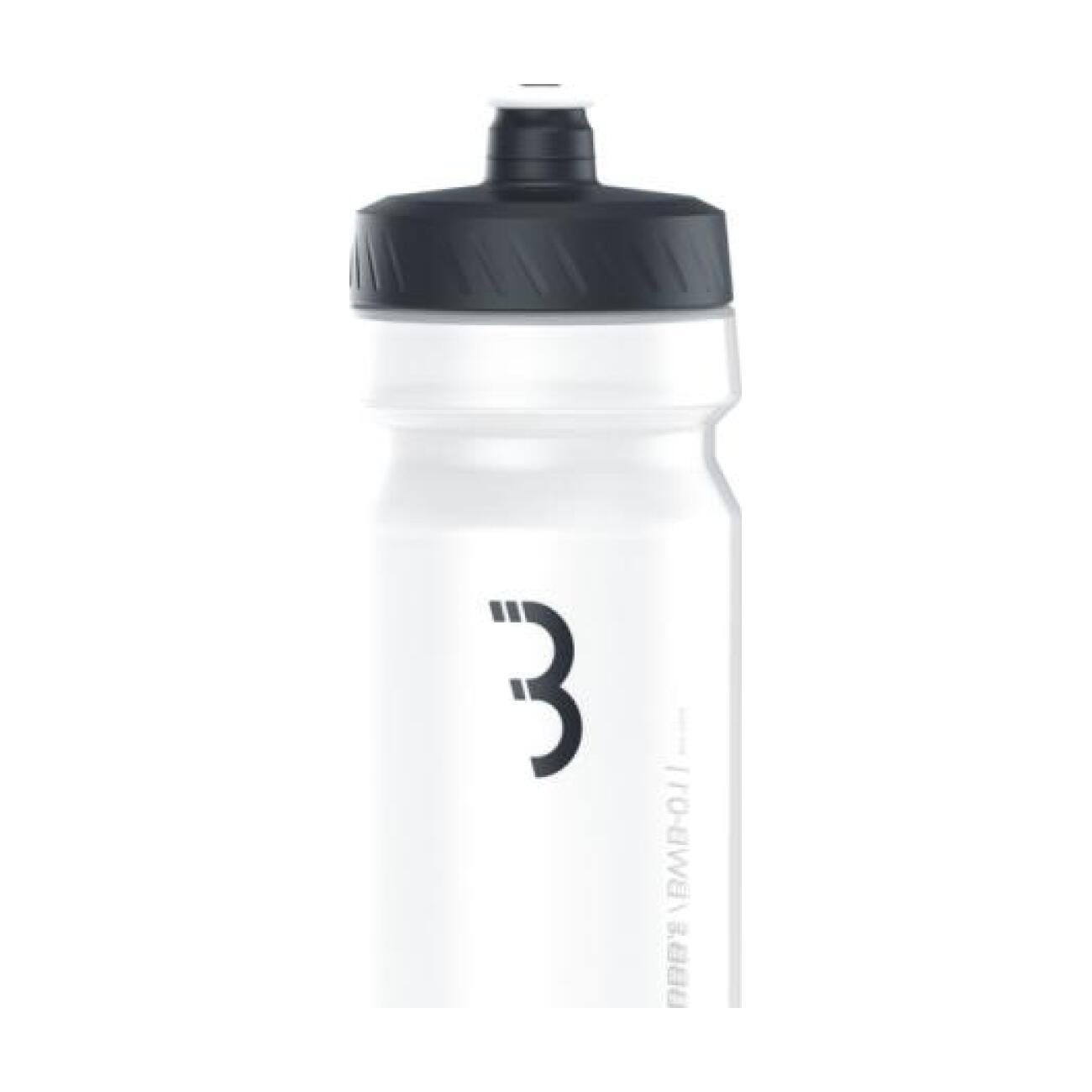 BBB Cyklistická fľaša na vodu - COMPTANK 3.0 550 ML - čierna/transparentná