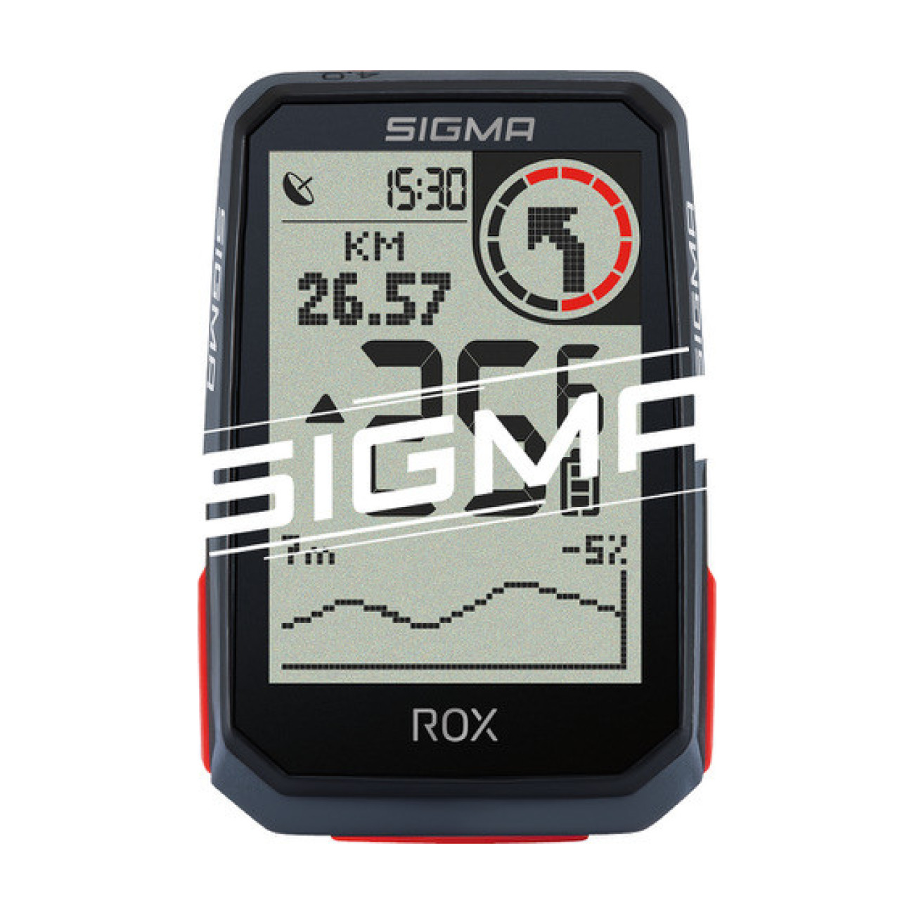 SIGMA SPORT tachometer - ROX 4.0 HR SET - čierna