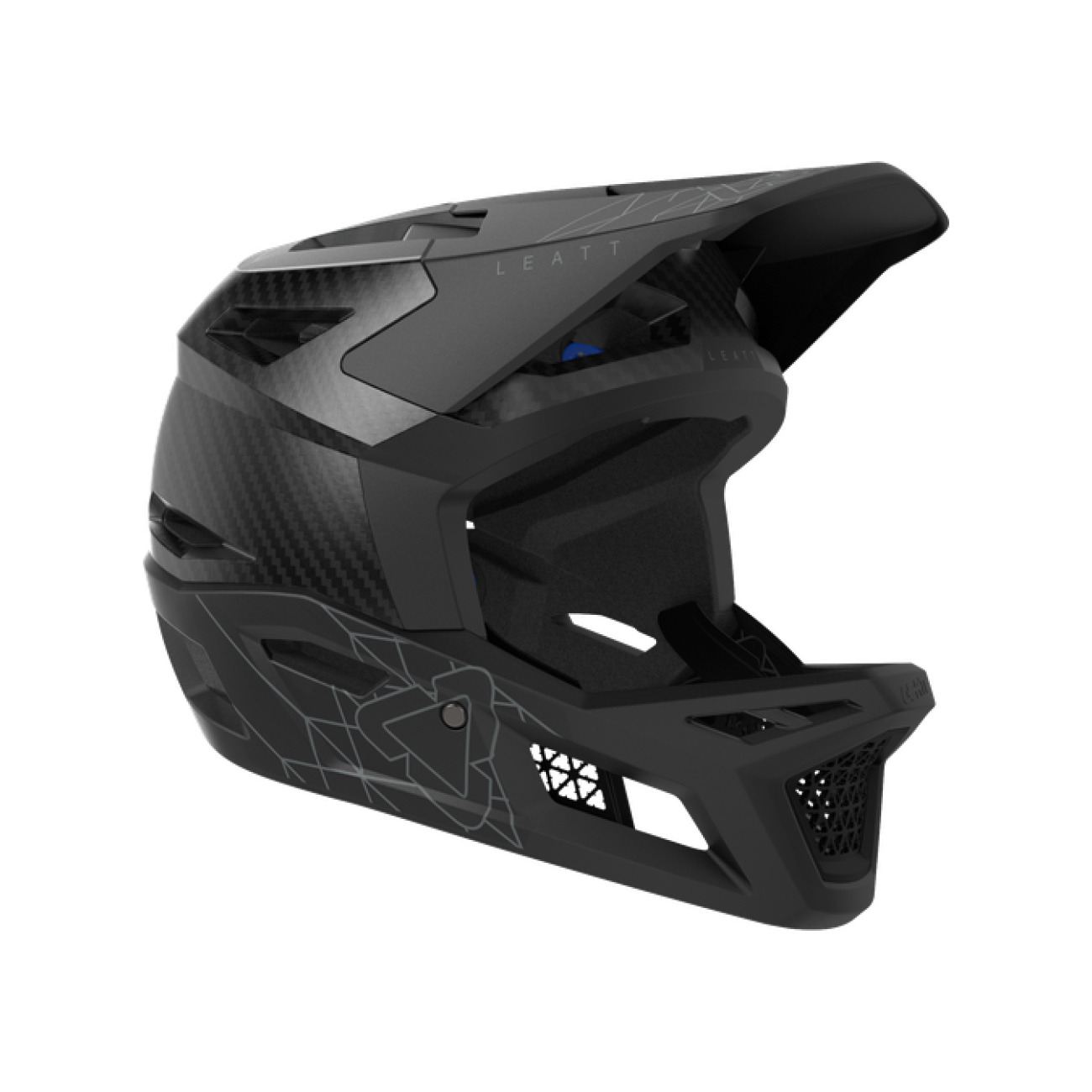 LEATT Cyklistická prilba - MTB GRAVITY 6.0 CARBON - čierna (57-58 cm)