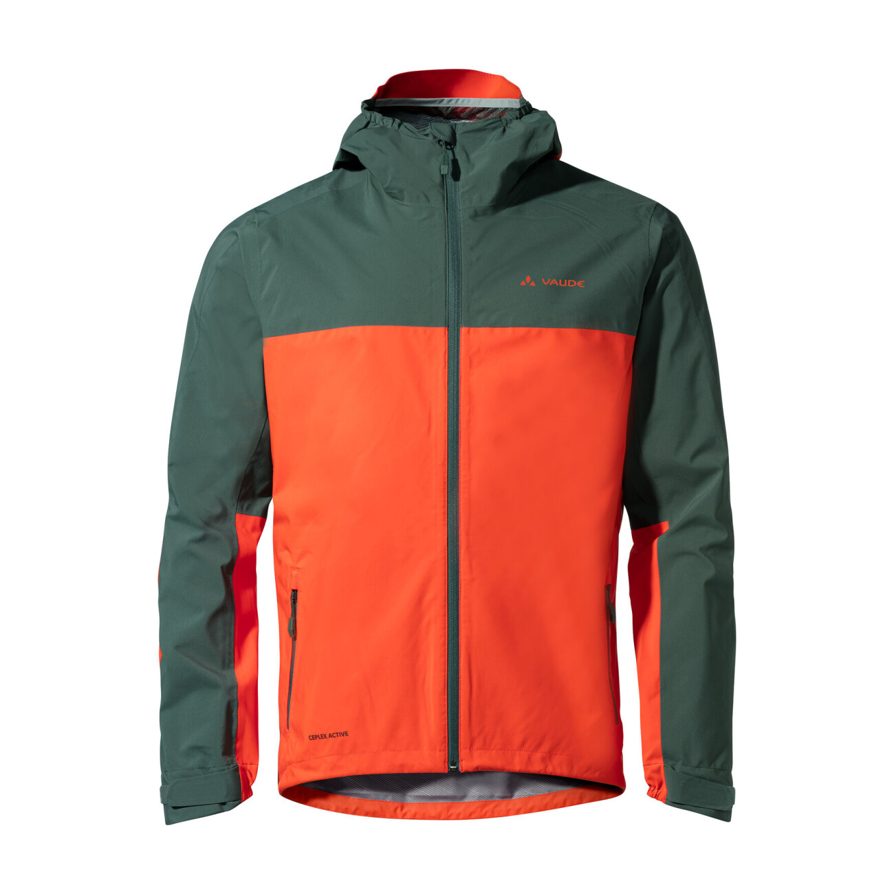 VAUDE vodeodolná bunda - MOAB RAIN - zelená/červená XL