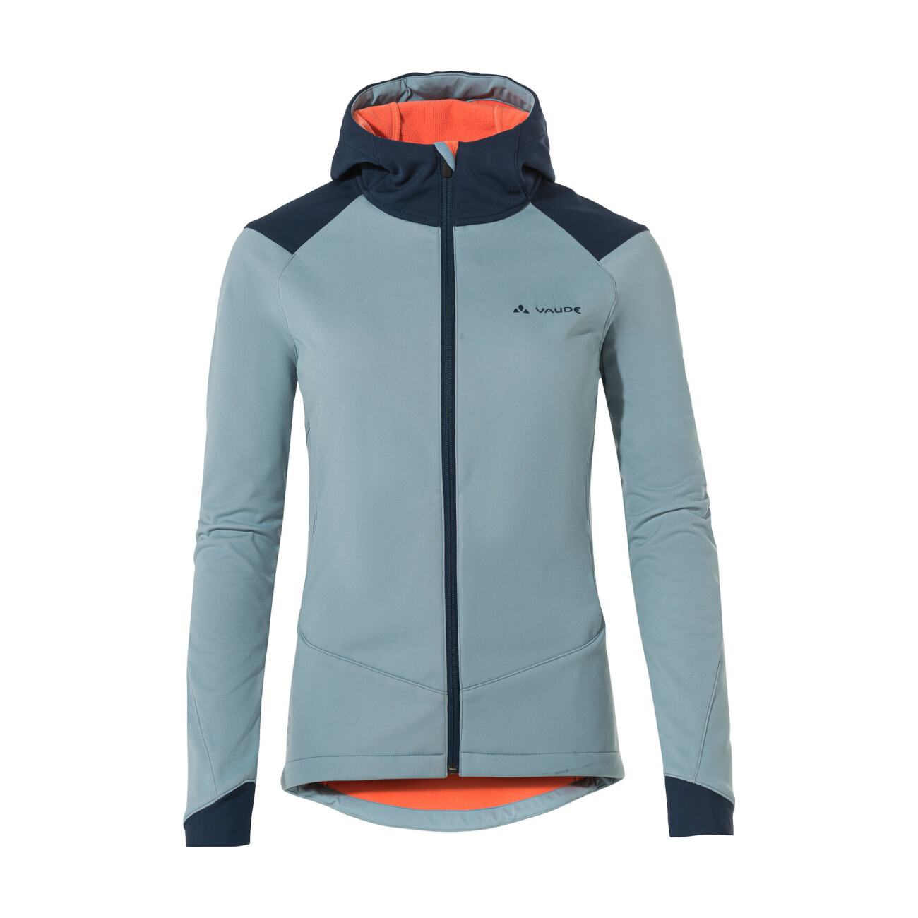 VAUDE Cyklistická vetruodolná bunda - QIMSA SOFTSHELL - modrá L