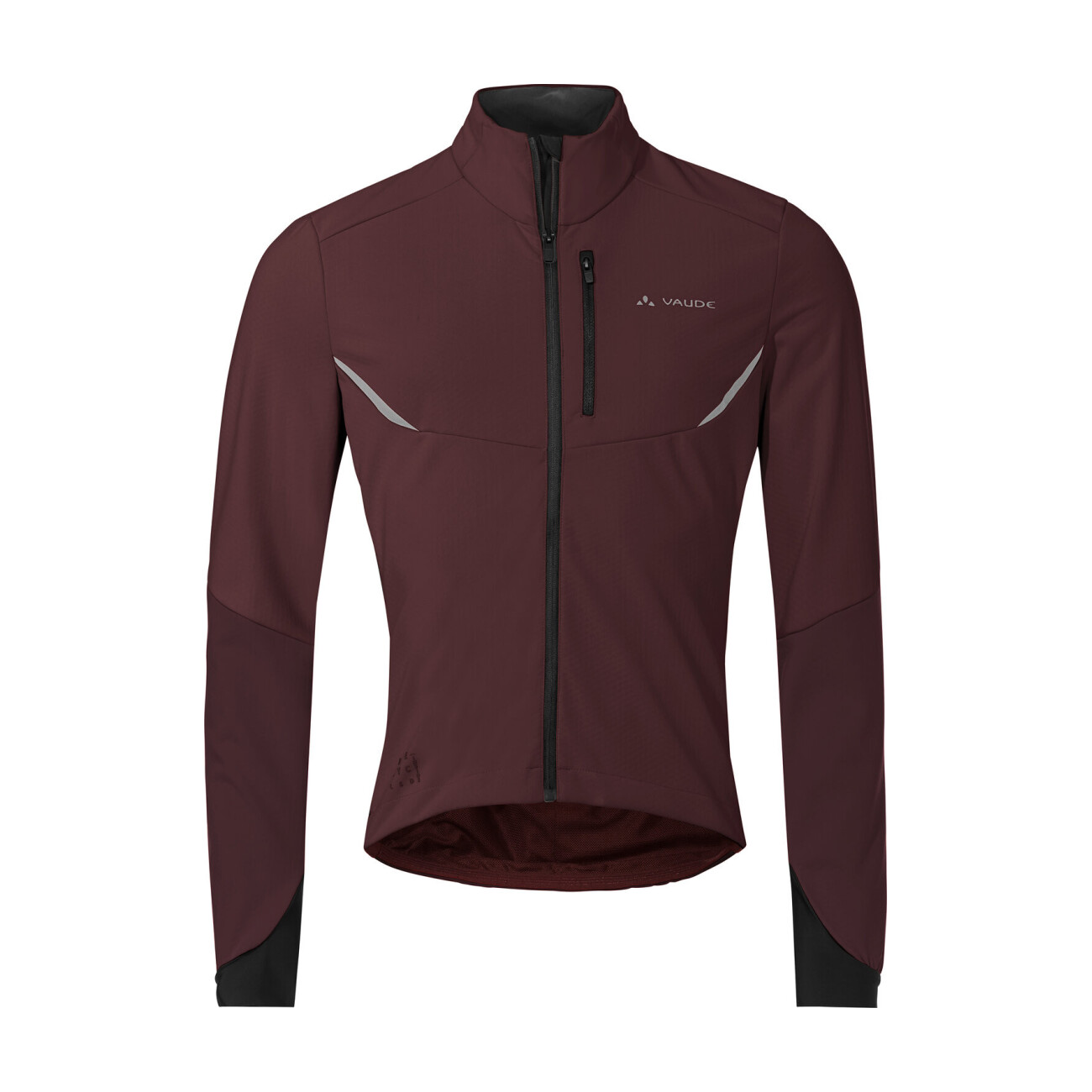 VAUDE Cyklistická vetruodolná bunda - KURO SOFTSHELL - hnedá/čierna 2XL