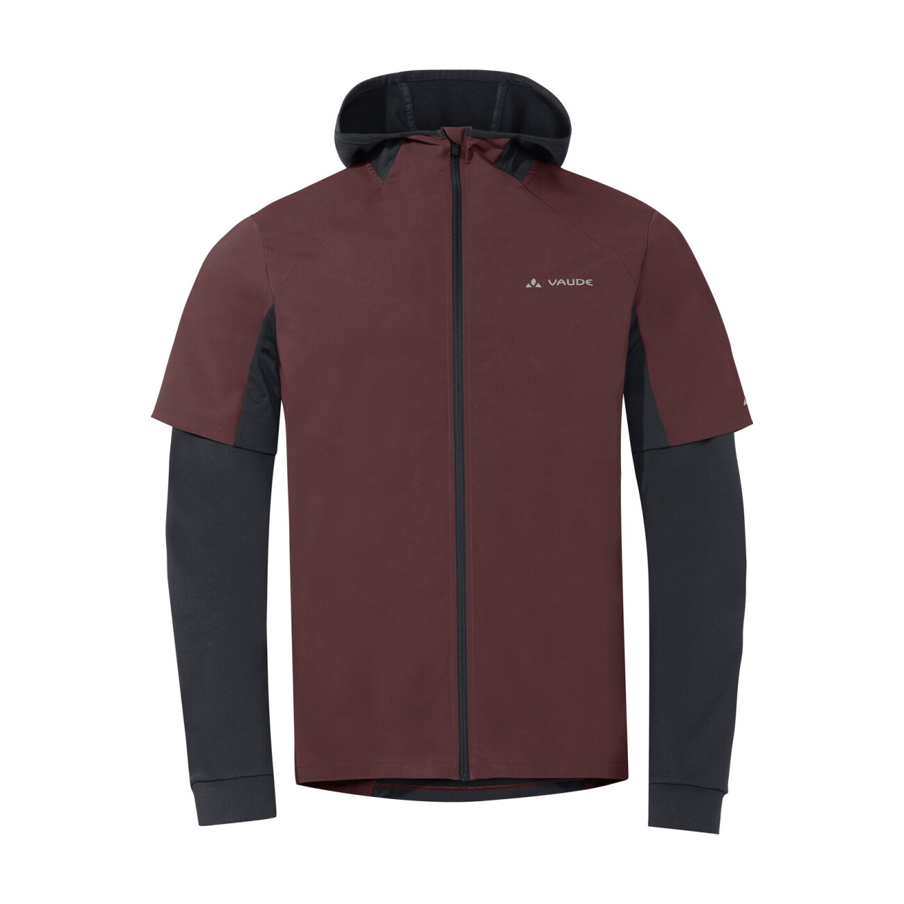 VAUDE mikina - ALL YEAR MOAB - bordová/čierna XL