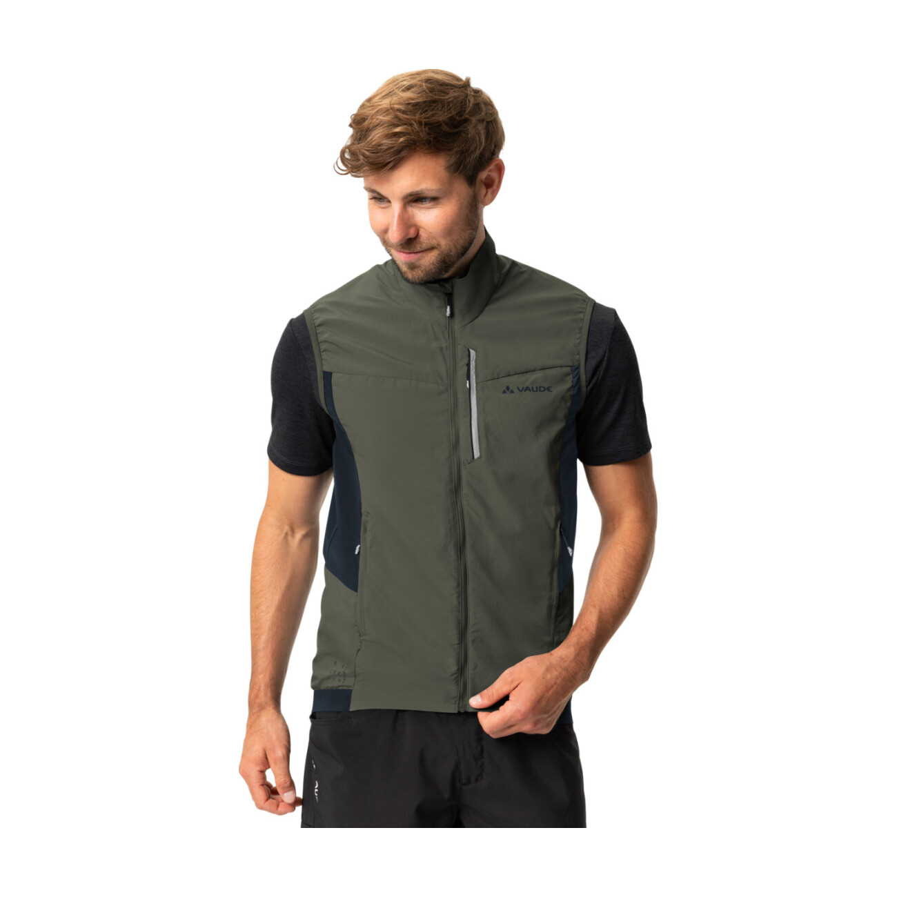 VAUDE Cyklistická vesta - KURO AIR - zelená 2XL
