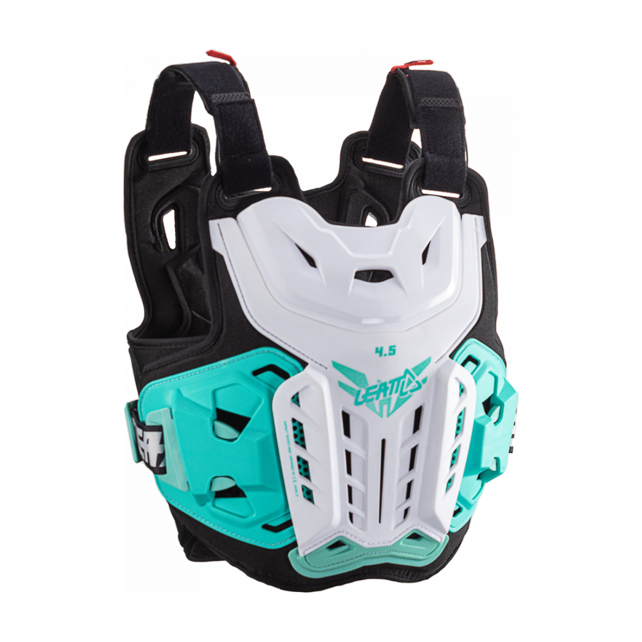 LEATT chránič na chrbát a hrudník - CHEST PROTECTOR 4.5 WOMEN - čierna/biela/zelená