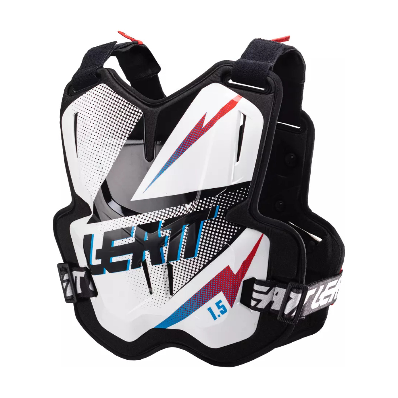LEATT chránič na chrbát a hrudník - CHEST PROTECTOR 1.5 TORQUE - čierna/biela