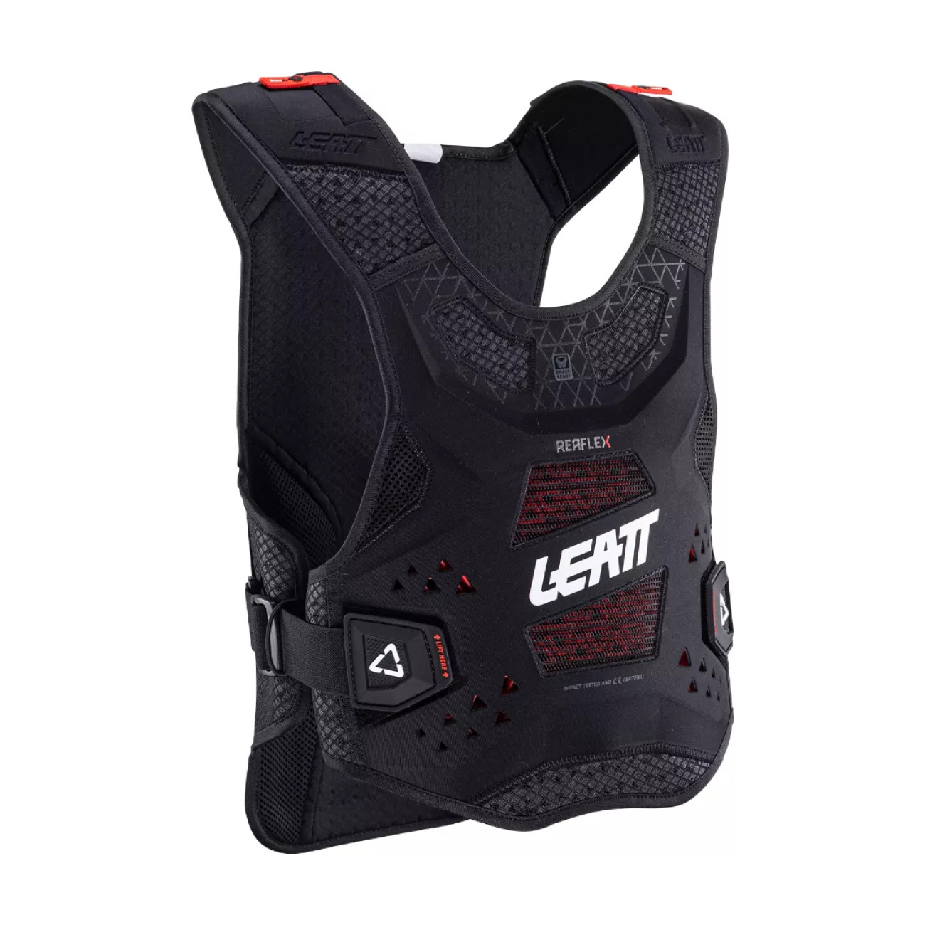 LEATT chránič na chrbát a hrudník - CHEST PROTECTOR REAFLEX - čierna 2XL