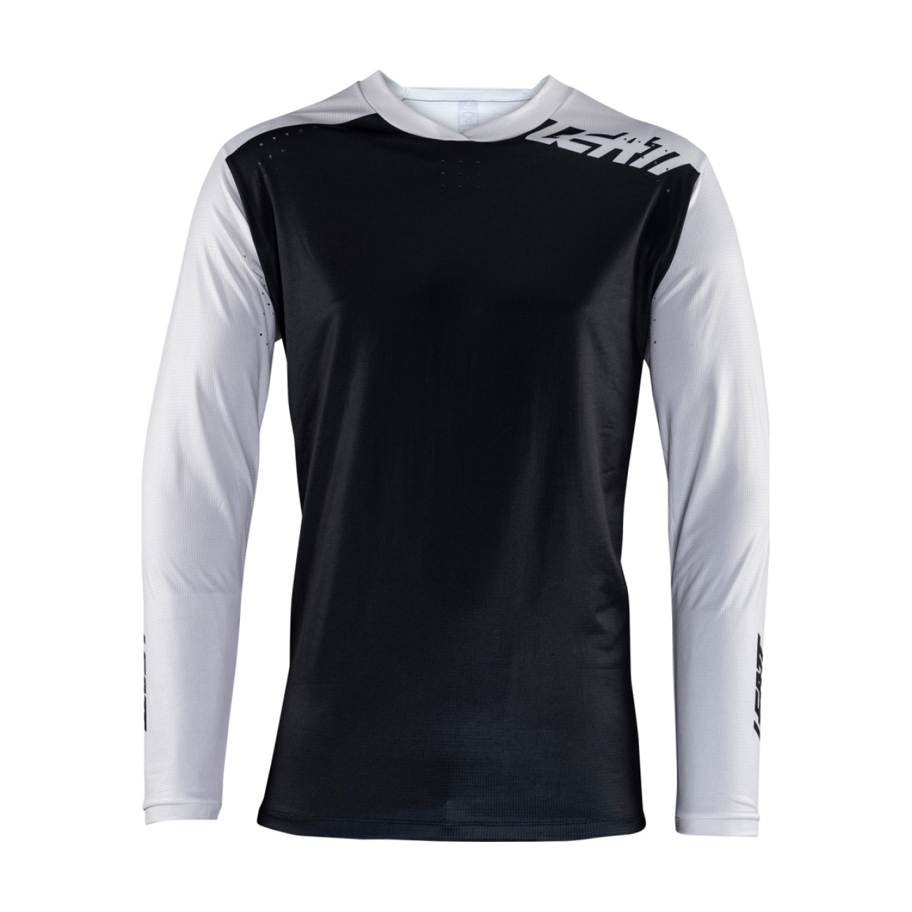 LEATT Cyklistický dres s dlhým rukávom letný - MTB ENDURO 4.0 - biela/čierna XL