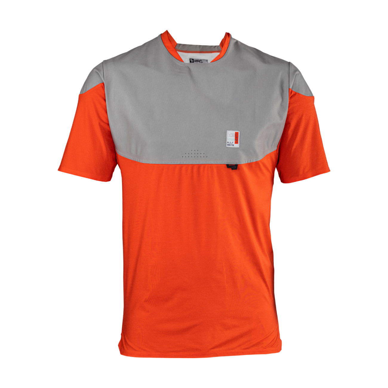 LEATT Cyklistický dres s krátkym rukávom - MTB ALLMOUNTAIN 3.0 - červená/šedá S