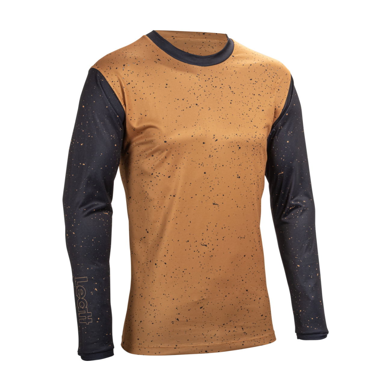 LEATT Cyklistický dres s dlhým rukávom letný - MTB ENDURO 4.0 - hnedá/čierna 2XL