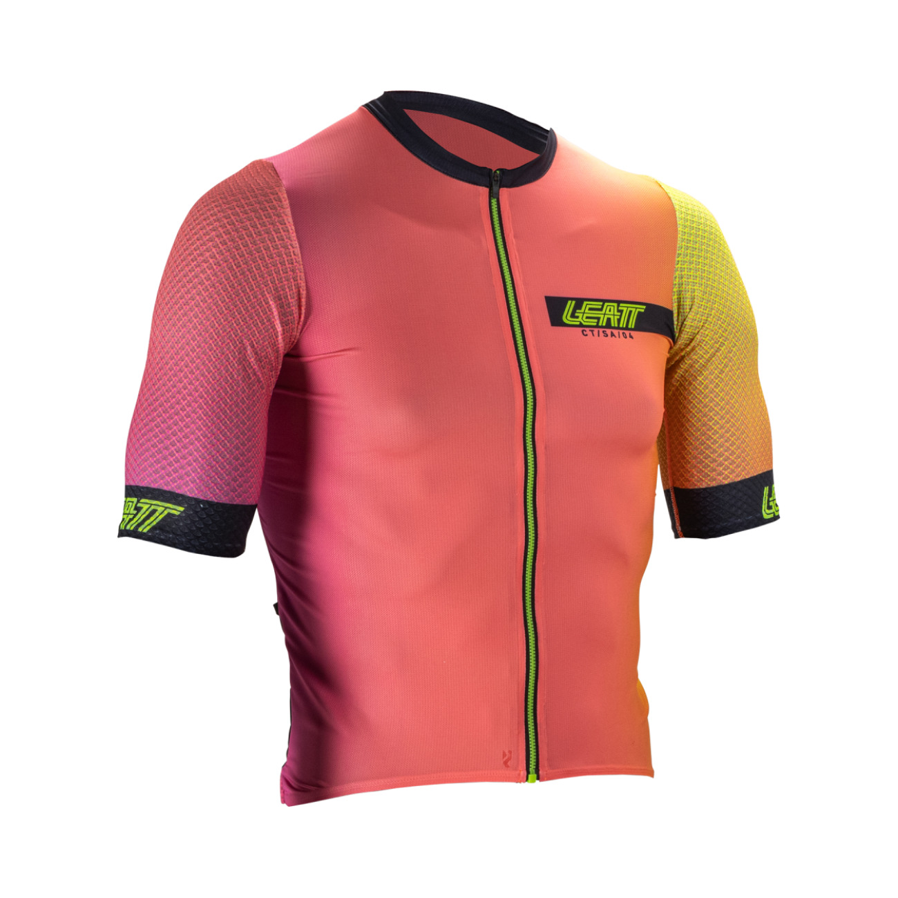 LEATT Cyklistický dres s krátkym rukávom - MTB ENDURANCE 6.0 - oranžová/žltá S