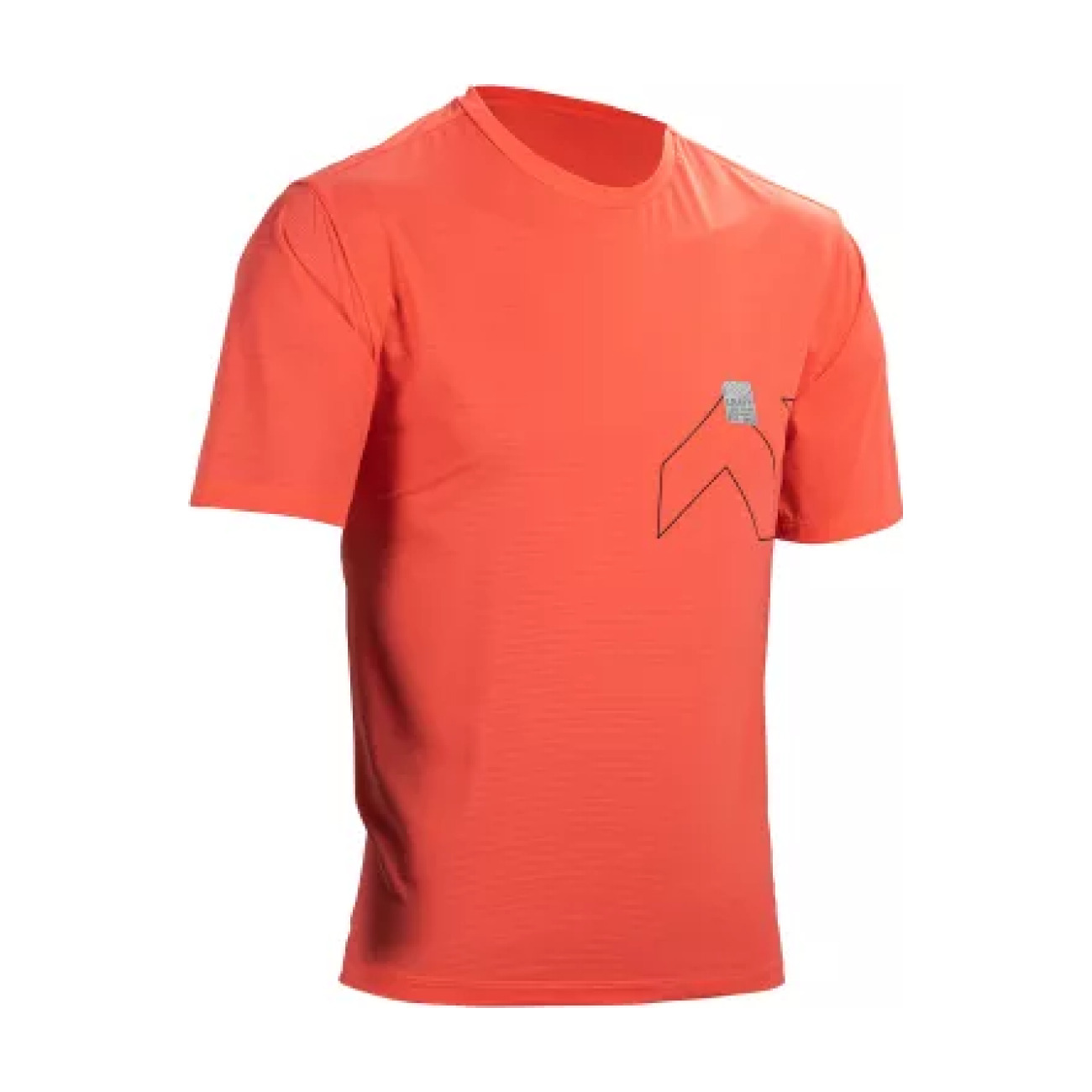 LEATT Cyklistický dres s krátkym rukávom - MTB TRAIL 1.0 X-FLOW - červená XL