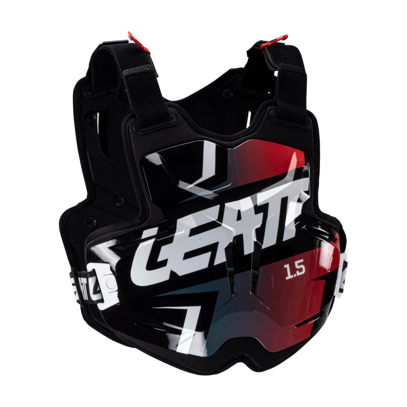 LEATT chránič na chrbát a hrudník - CHEST PROTECTOR TORQUE 1.5 - čierna/červená
