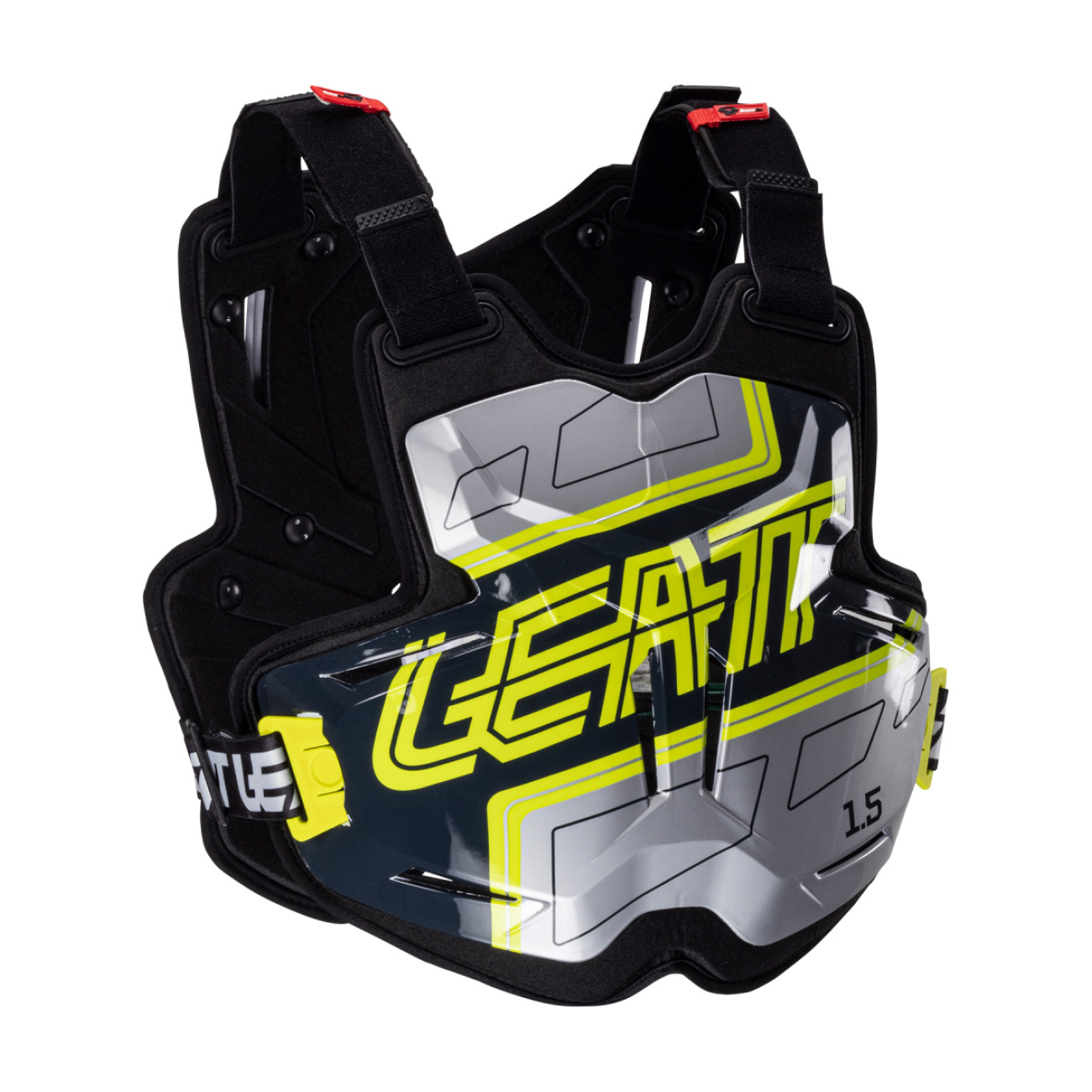 LEATT chránič na chrbát a hrudník - CHEST PROTECTOR TORQUE 1.5 - čierna/žltá UNI