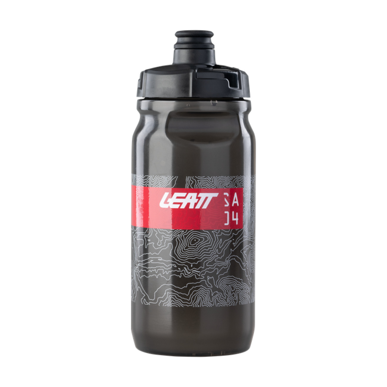 LEATT Cyklistická fľaša na vodu - DUOVALVE 600ML - čierna
