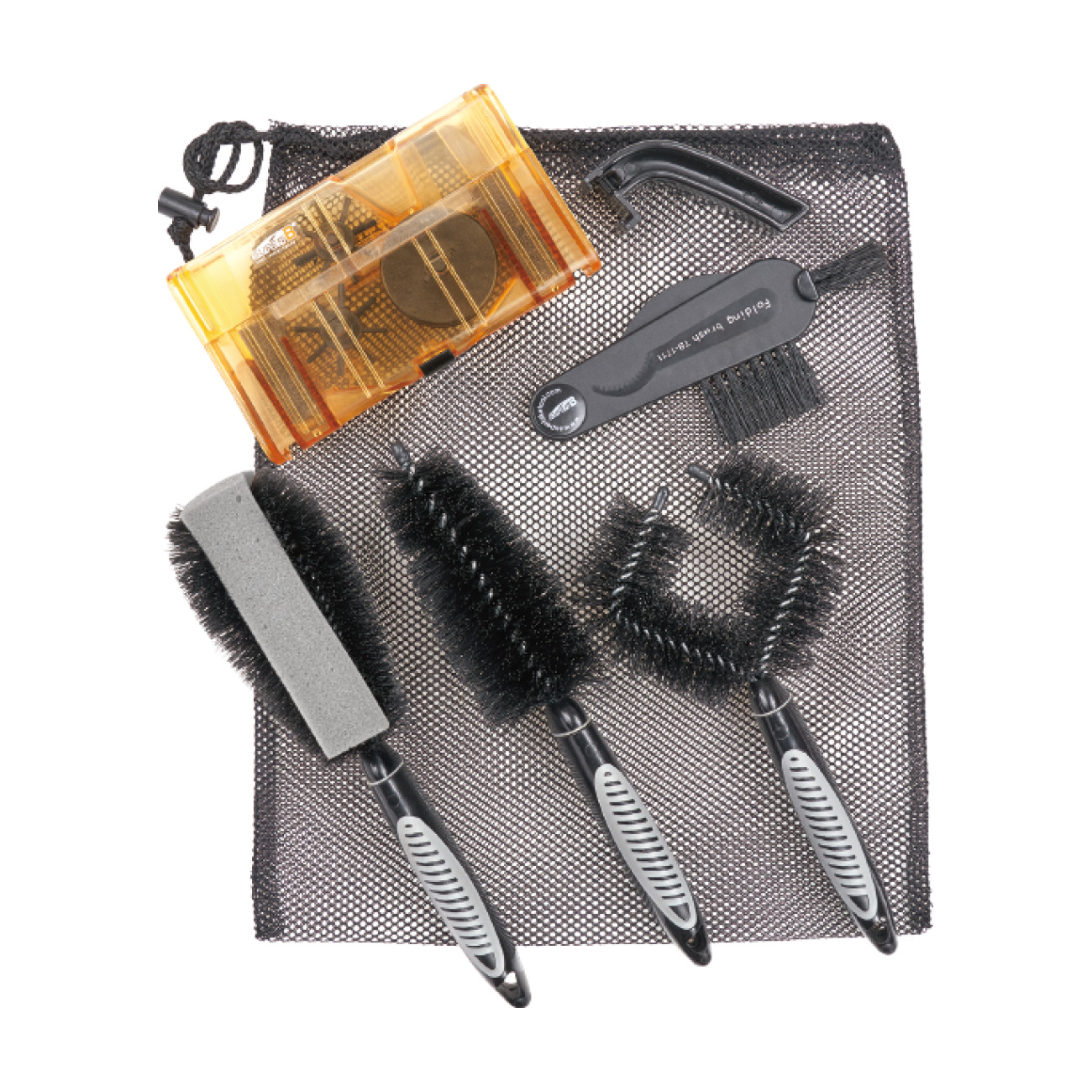 E-shop SUPER B sada kief na čistenie - CLEANING BRUSH SET TB-32950 - šedá