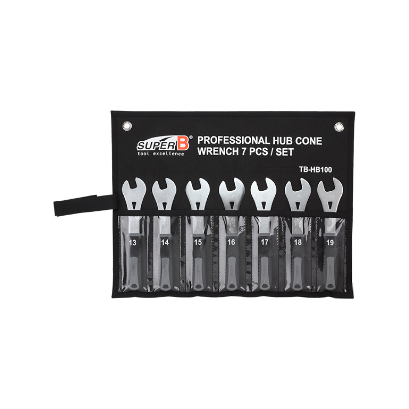 SUPER B sada kľúčov - WRENCH SET HB100 - strieborná