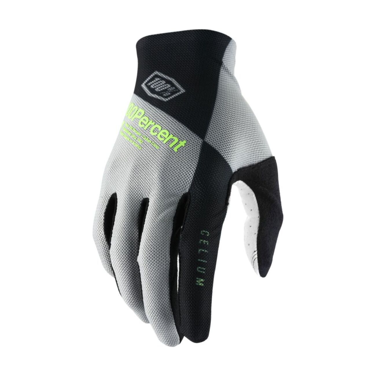 100% SPEEDLAB Cyklistické rukavice dlhoprsté - CELIUM - šedá/žltá