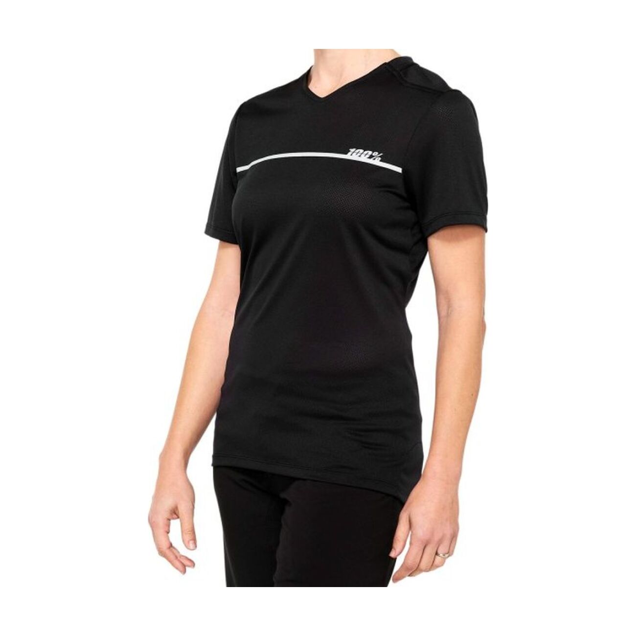 100% SPEEDLAB Cyklistický dres s krátkym rukávom - RIDECAMP W - čierna/šedá XL
