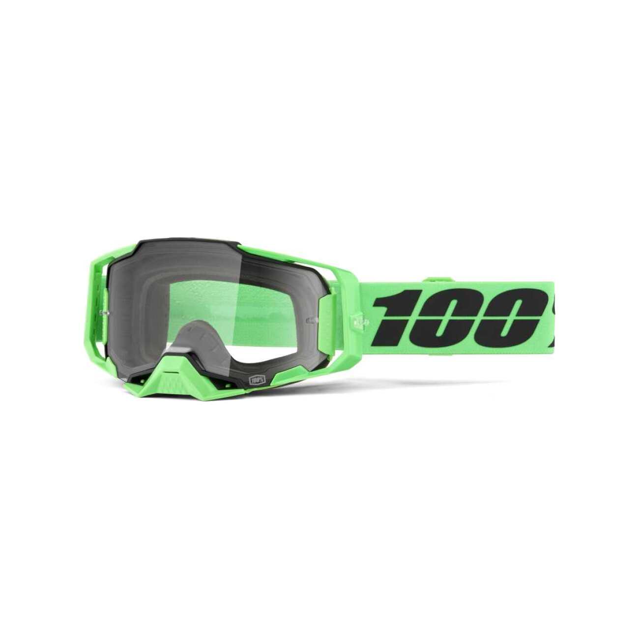 100% SPEEDLAB Cyklistické okuliare - ARMEGA - zelená/čierna