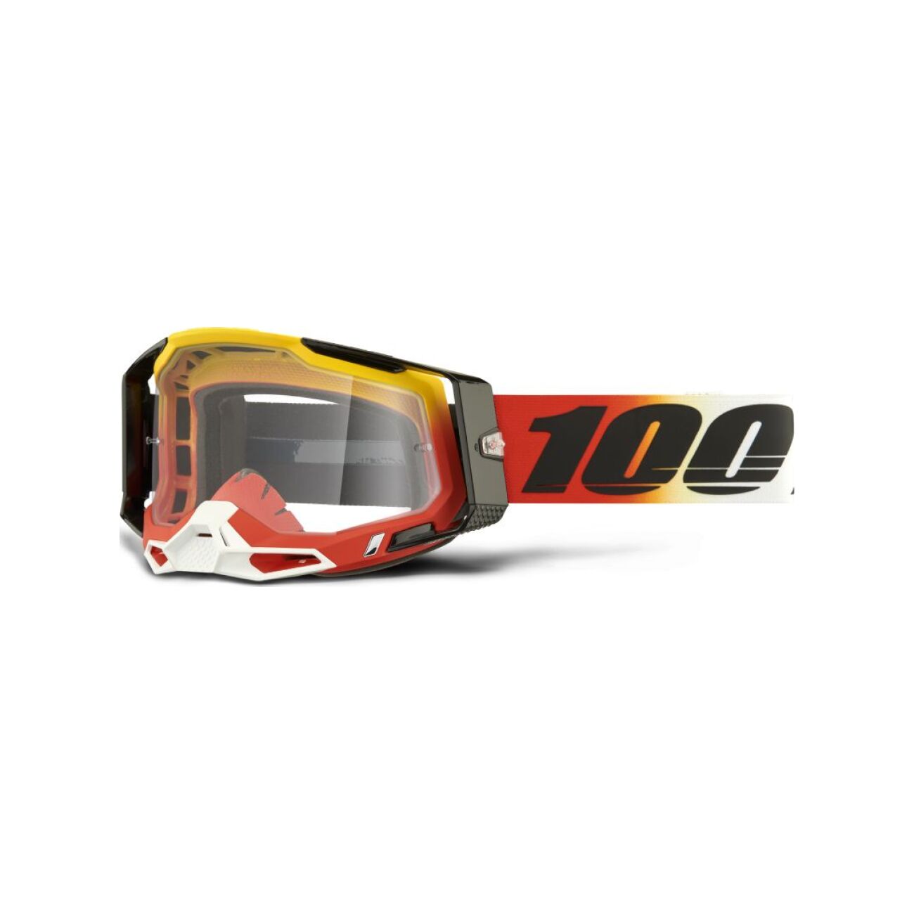 100% SPEEDLAB Cyklistické okuliare - RACECRAFT 2 - žltá/čierna/červená