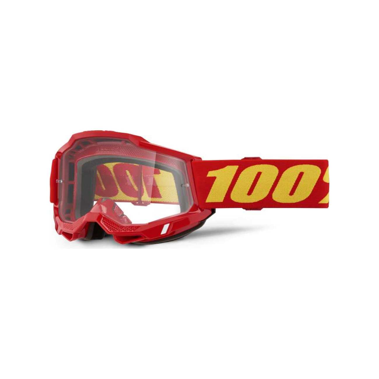 100% SPEEDLAB Cyklistické okuliare - ACCURI 2 - červená/žltá