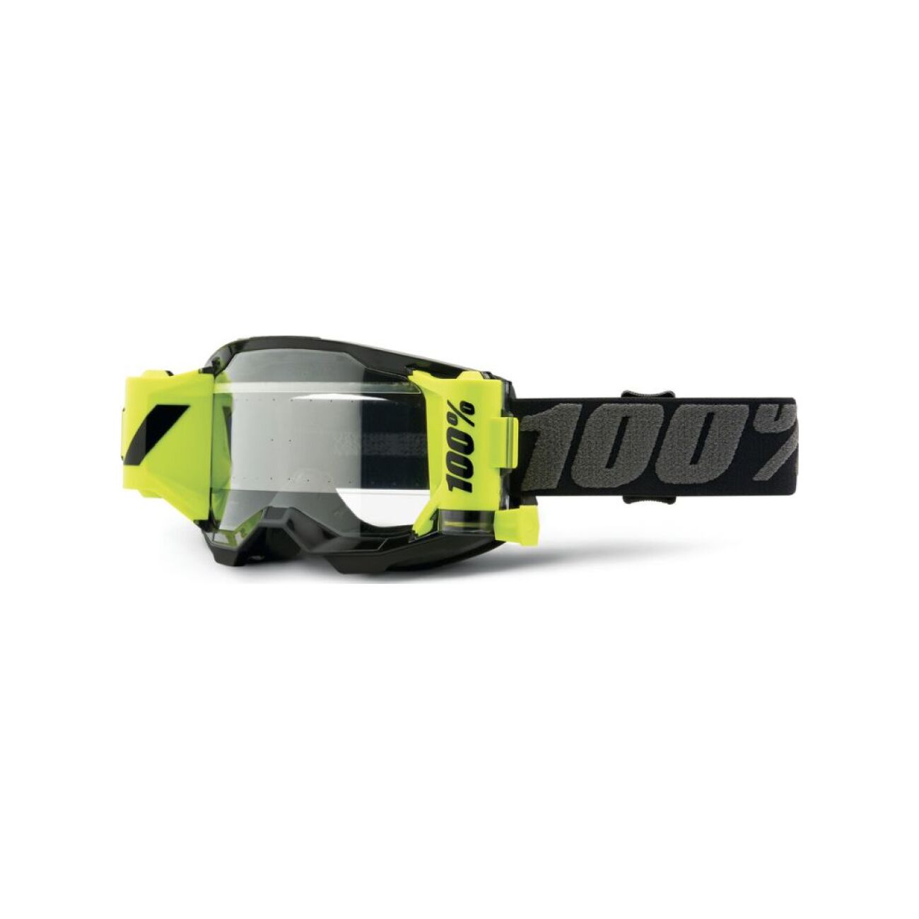 100% SPEEDLAB Cyklistické okuliare - STRATA 2 FORECAST - čierna/šedá/žltá