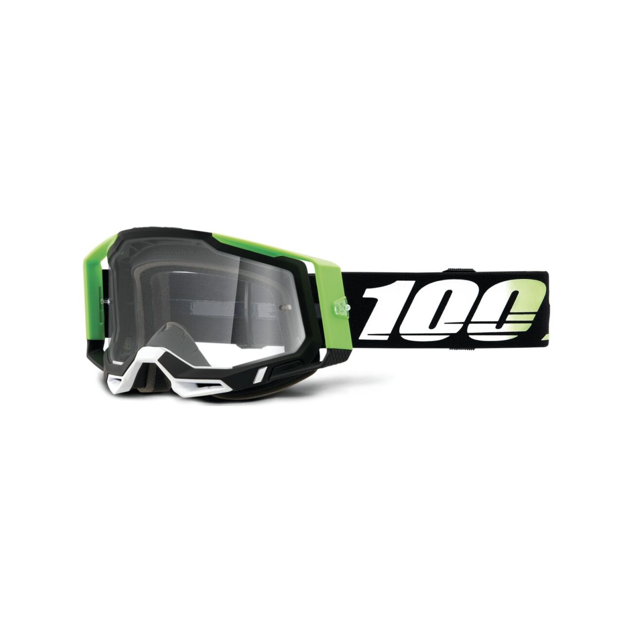 100% SPEEDLAB Cyklistické okuliare - RACECRAFT 2 - čierna/zelená