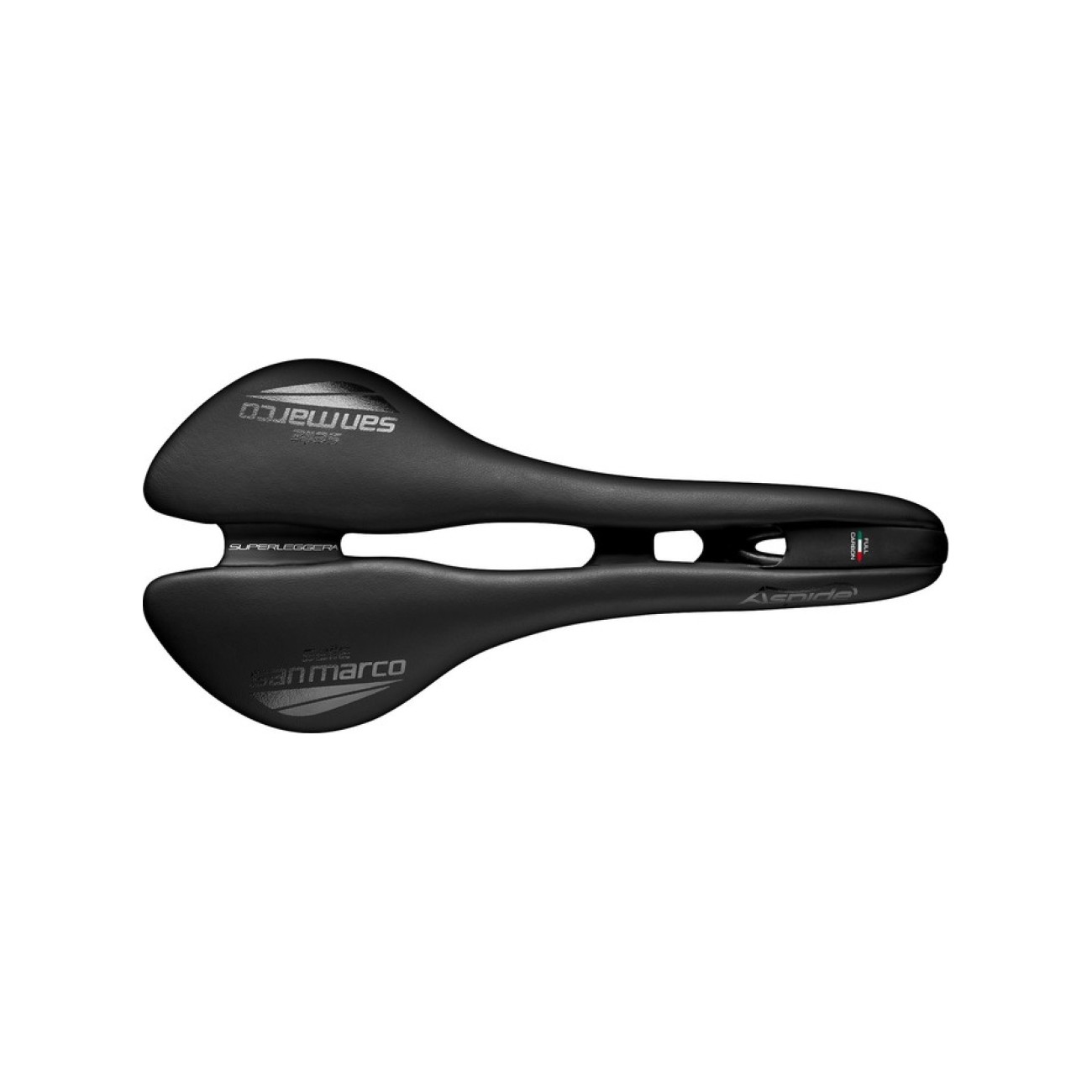 E-shop SELLE SAN MARCO sedlo - ASPIDE OPEN-FIT SUPERLEGGERA NARROW - čierna