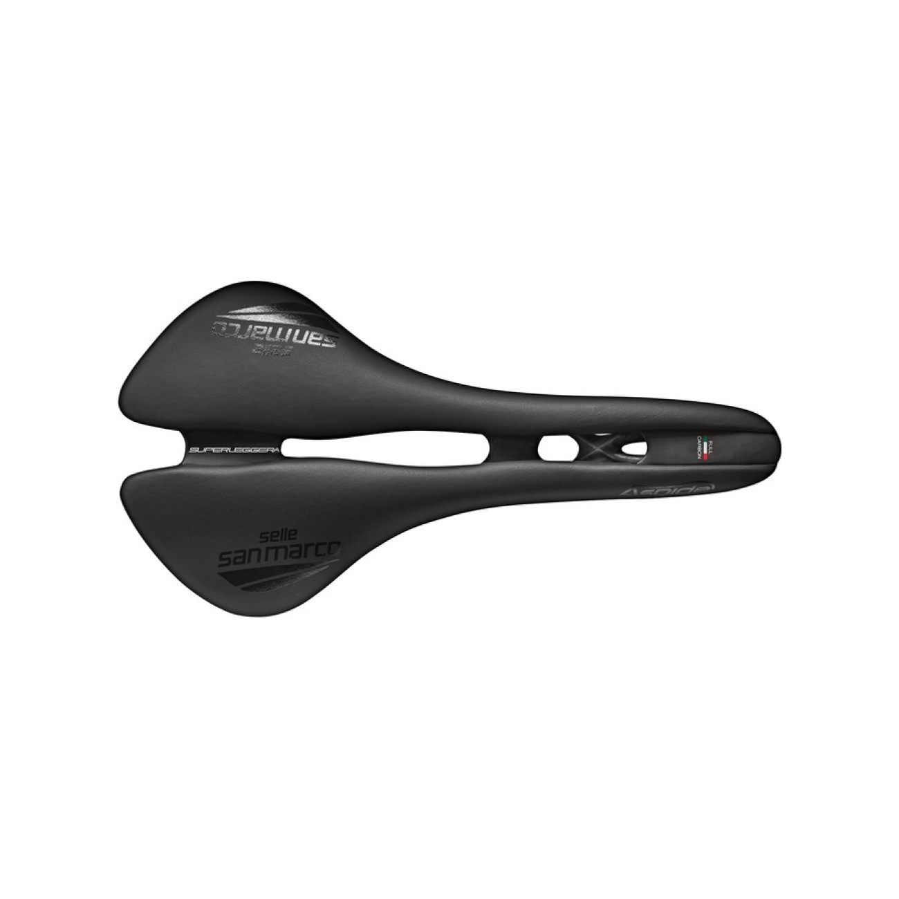 E-shop SELLE SAN MARCO sedlo - ASPIDE OPEN-FIT SUPERLEGGERA WIDE - čierna