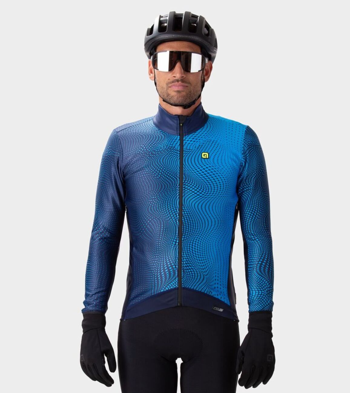 ALÉ Cyklistická vetruodolná bunda - CIRCUS PR-S - modrá XL