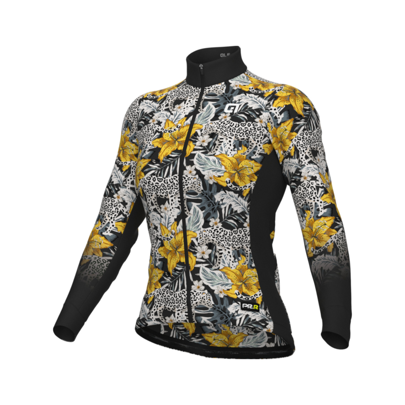 ALÉ Cyklistický dres s dlhým rukávom zimný - HIBISCUS PR-R - viacfarebná