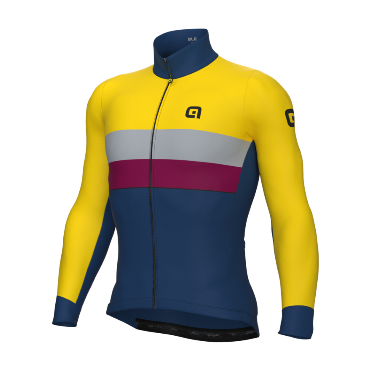 
                ALÉ Cyklistický dres s dlhým rukávom zimný - CHAOS OFF ROAD - GRAVEL - modrá/žltá M
            