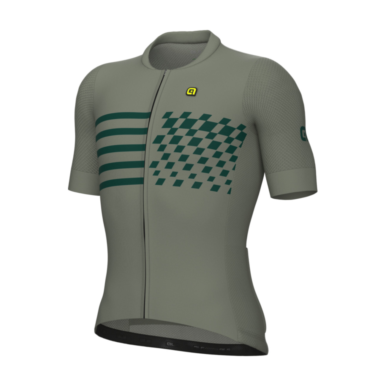 ALÉ Cyklistický dres s krátkym rukávom - PR-E PLAY - zelená XL