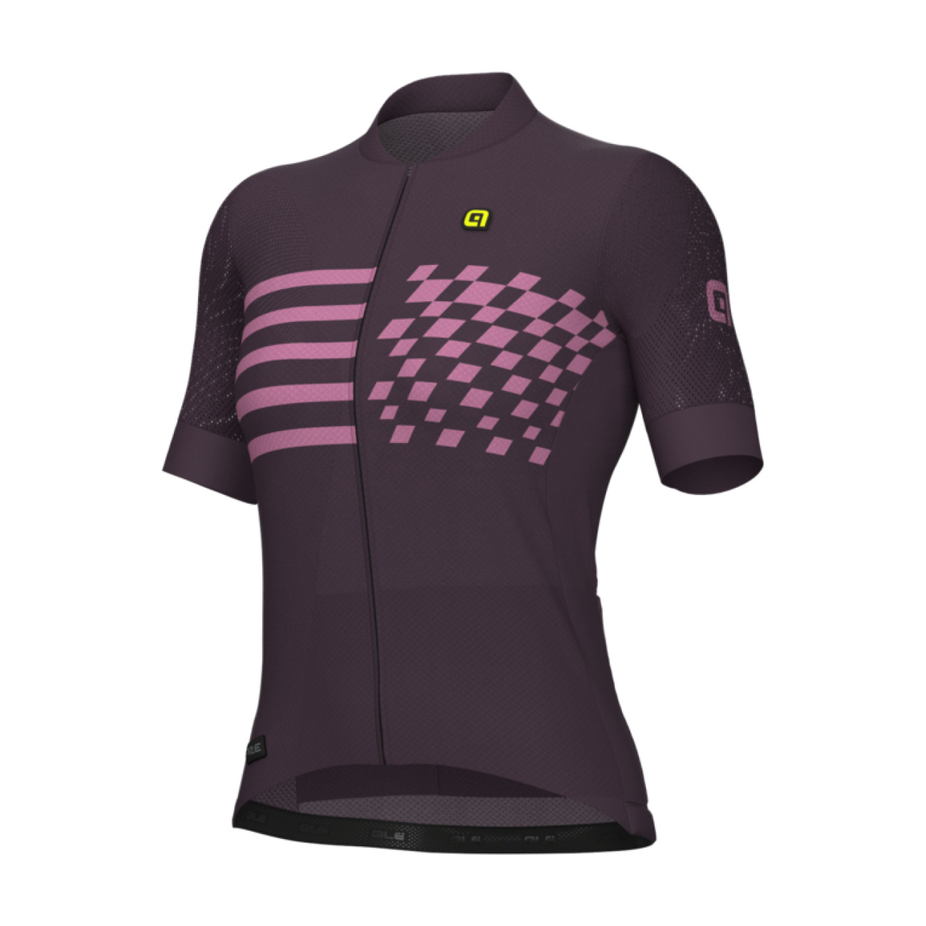 ALÉ Cyklistický dres s krátkym rukávom - PR-E PLAY - fialová