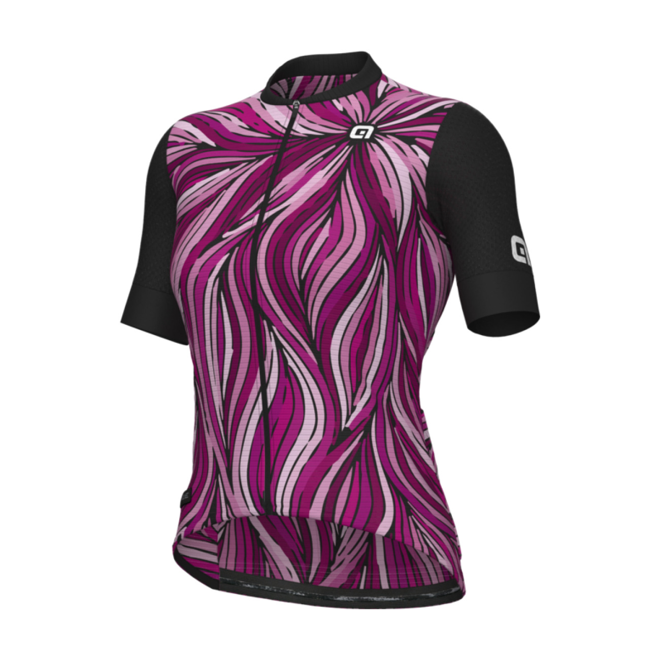 ALÉ Cyklistický dres s krátkym rukávom - PRAGMA ART - ružová