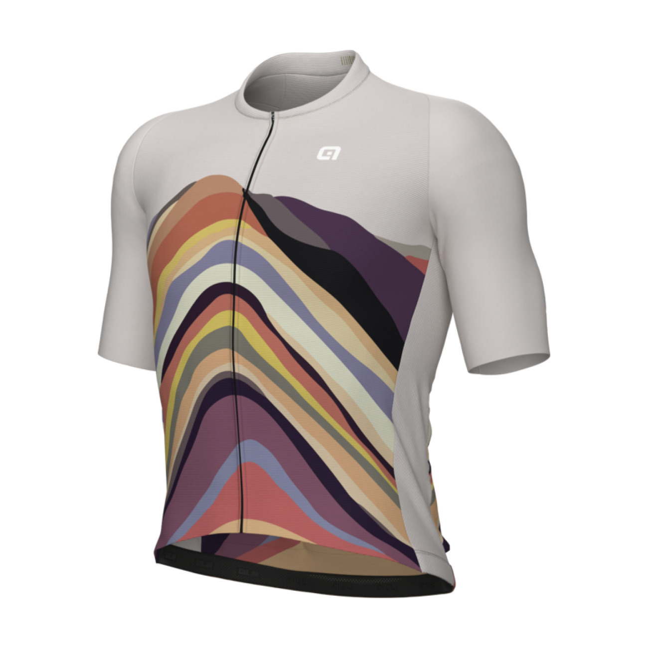 
                ALÉ Cyklistický dres s krátkym rukávom - PR-E RAINBOW - béžová 3XL
            