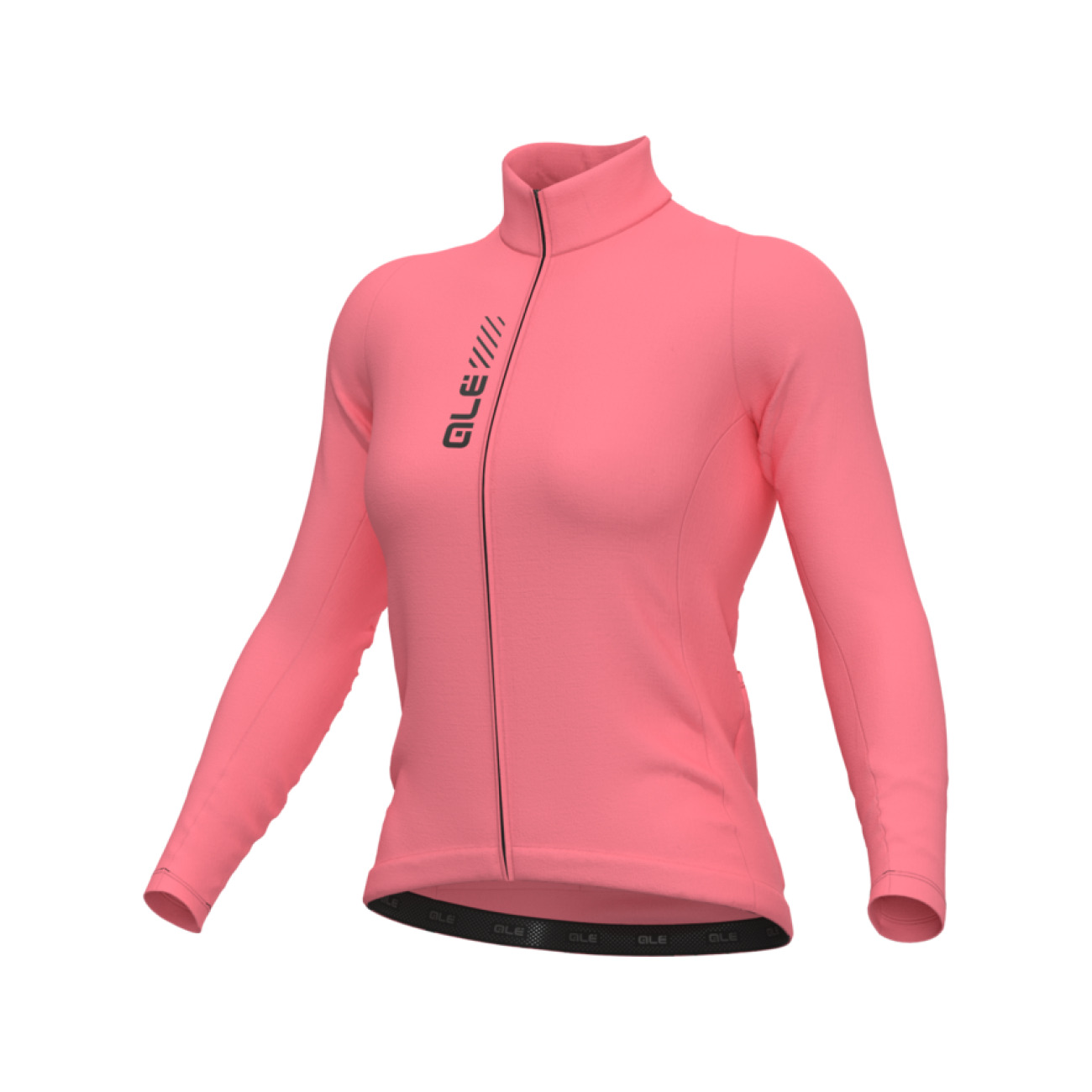 ALÉ Cyklistický dres s dlhým rukávom letný - PRAGMA COLOR BLOCK - ružová