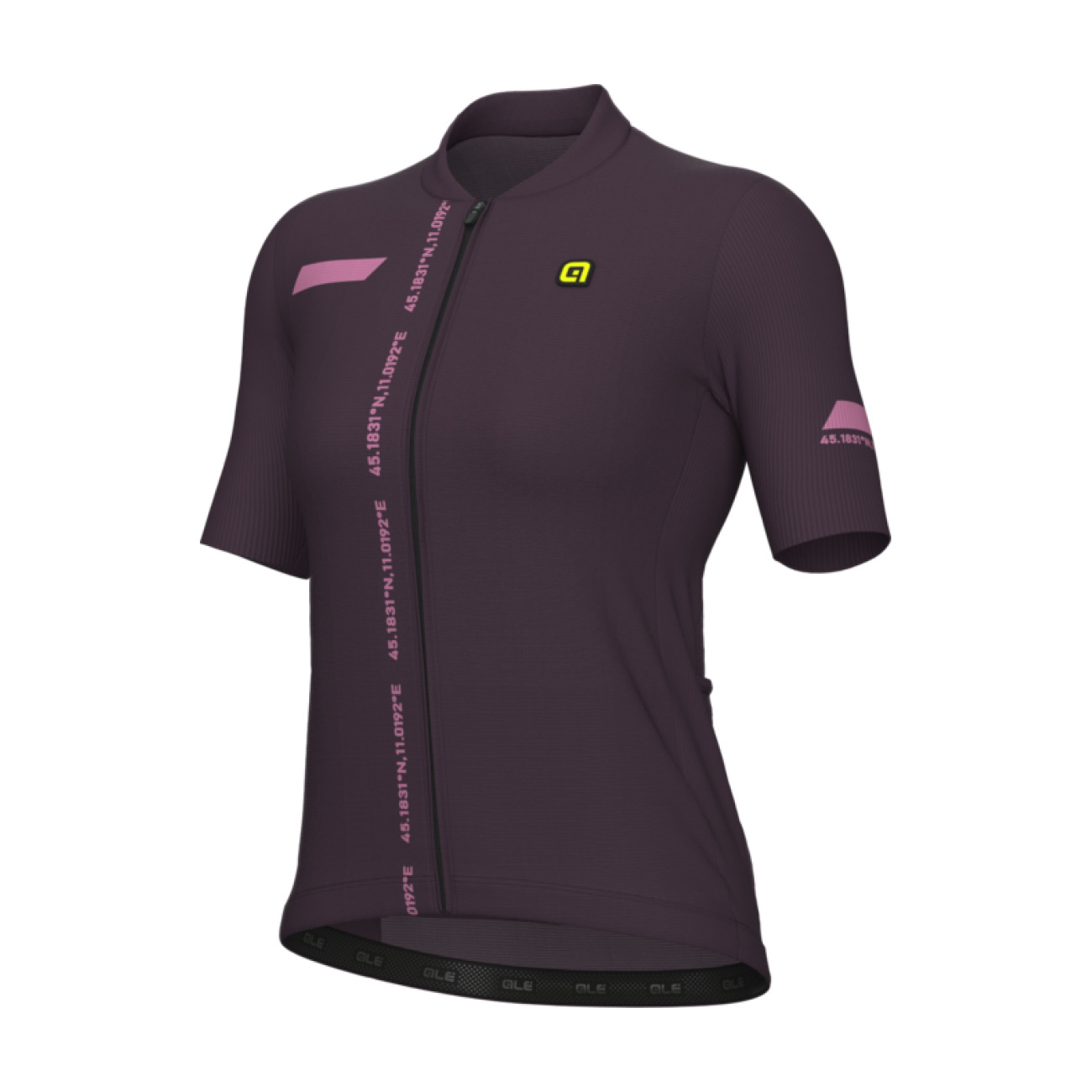 ALÉ Cyklistický dres s krátkym rukávom - PR-E FOLLOW ME - fialová