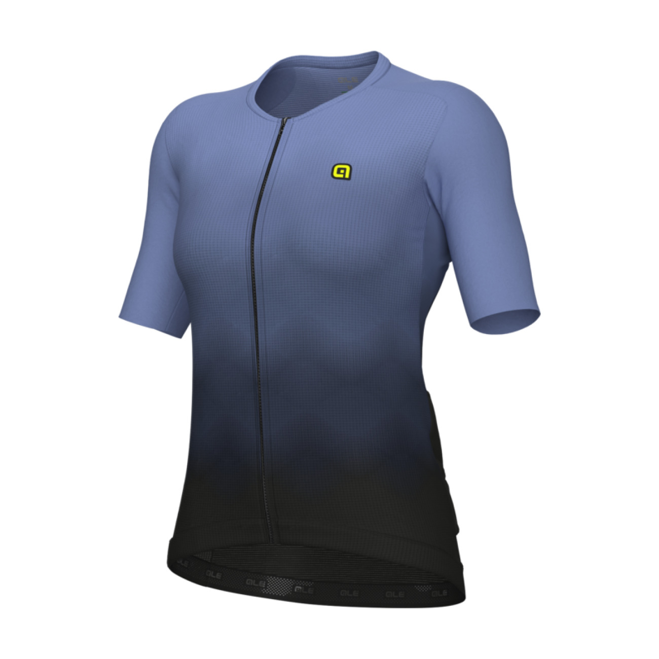 ALÉ Cyklistický dres s krátkym rukávom - R-EV1 VELOCITY 2.0 - svetlo modrá/čierna