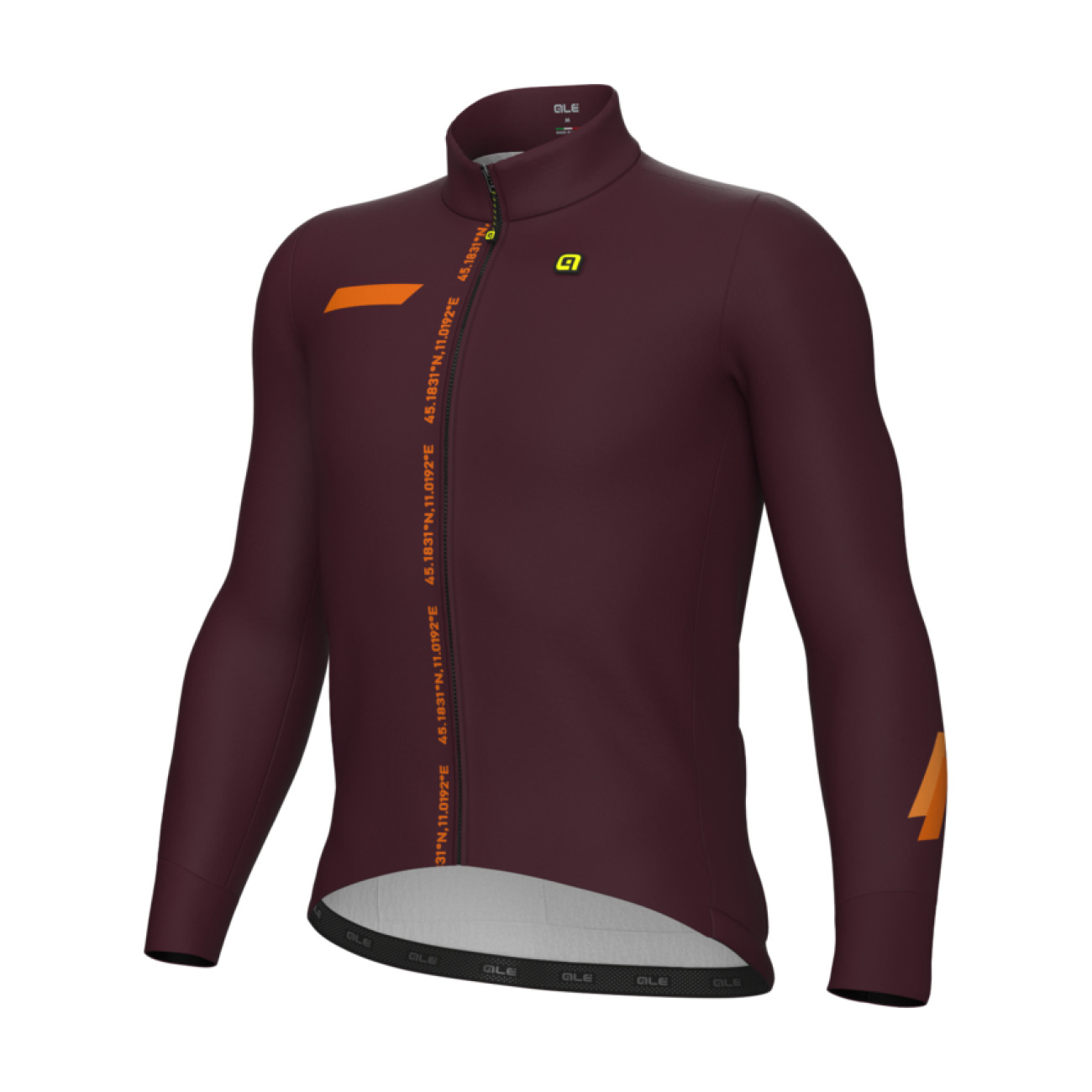 ALÉ Cyklistický dres s dlhým rukávom zimný - PR-E FOLLOW ME - fialová