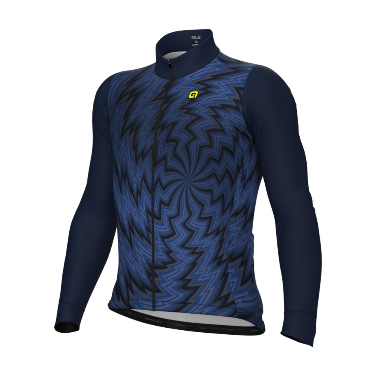 ALÉ Cyklistický dres s dlhým rukávom zimný - PR-E LIQUID - modrá