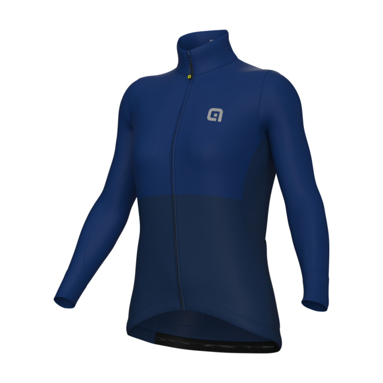 ALÉ Cyklistický dres s dlhým rukávom zimný - OFF ROAD - GRAVEL DUAL - modrá