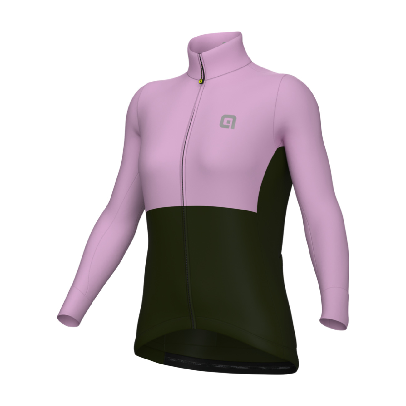 ALÉ Cyklistický dres s dlhým rukávom zimný - OFF ROAD - GRAVEL DUAL - fialová XS