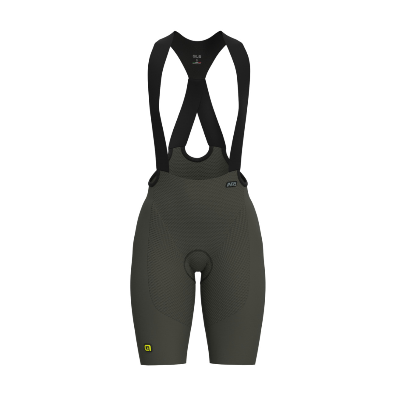 ALÉ Cyklistické nohavice krátke s trakmi - VOLTAGE R-EV1 - zelená