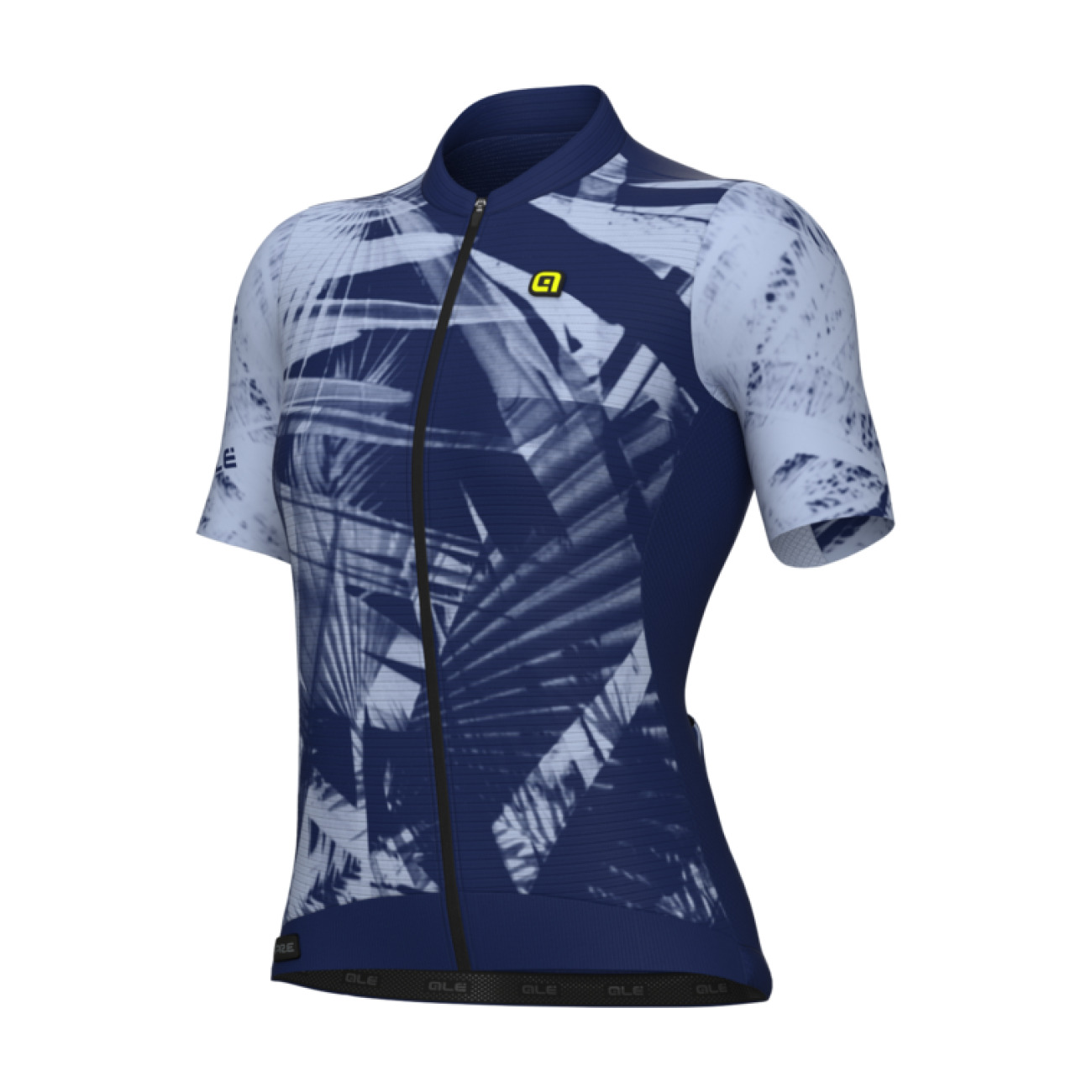ALÉ Cyklistický dres s krátkym rukávom - PALM PR-E - modrá/fialová L