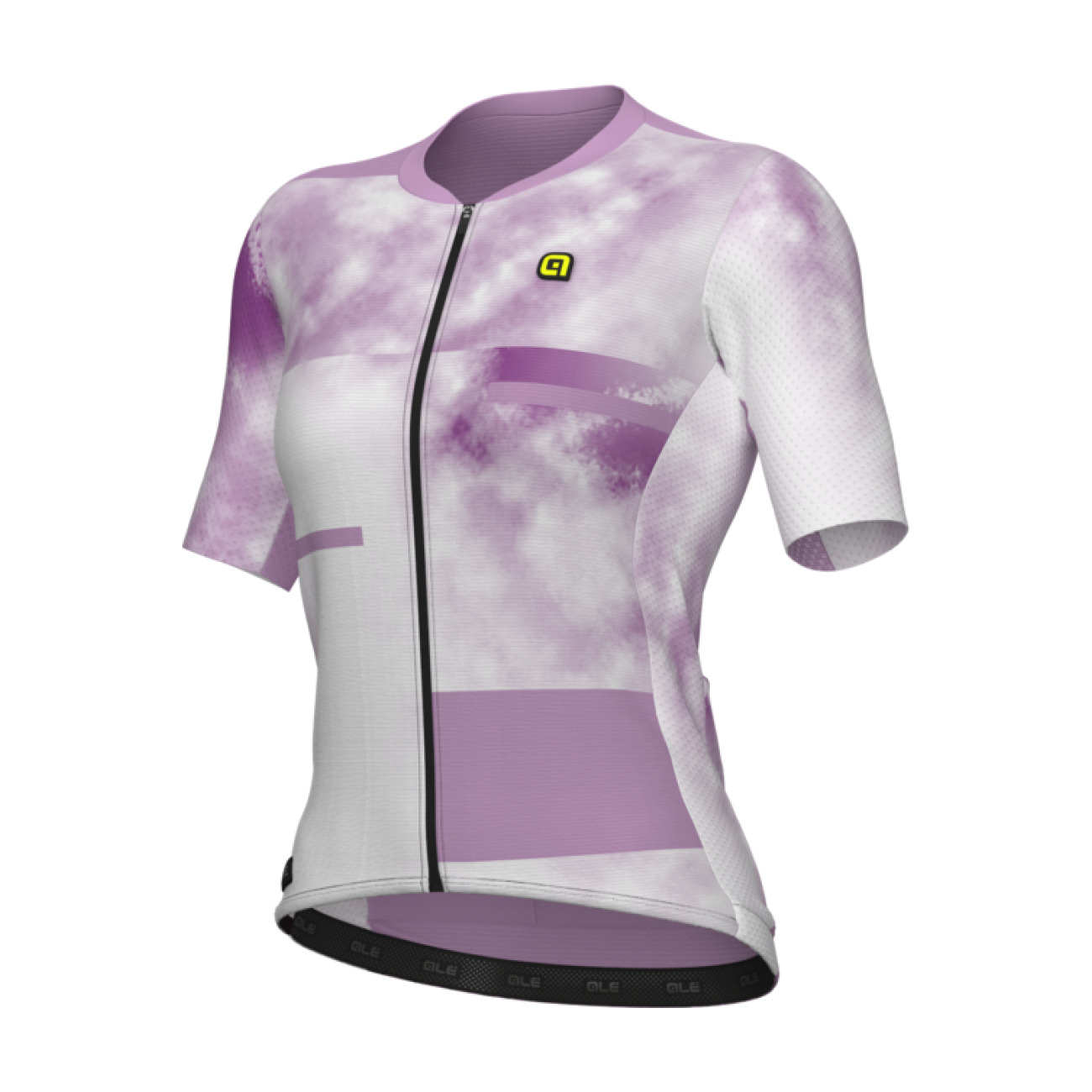 ALÉ Cyklistický dres s krátkym rukávom - ATMOSFERA PR-E - biela/ružová XL